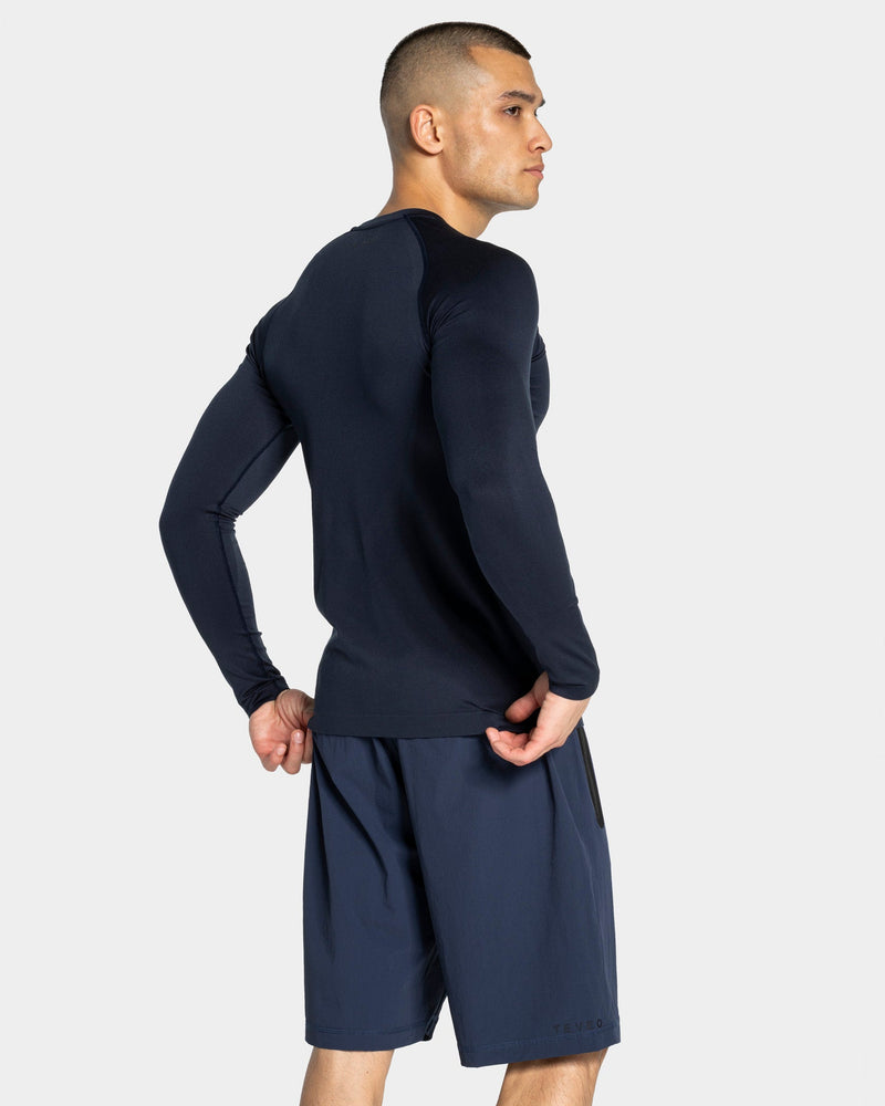 Haut à manches longues Workout sans coutures « Midnight »