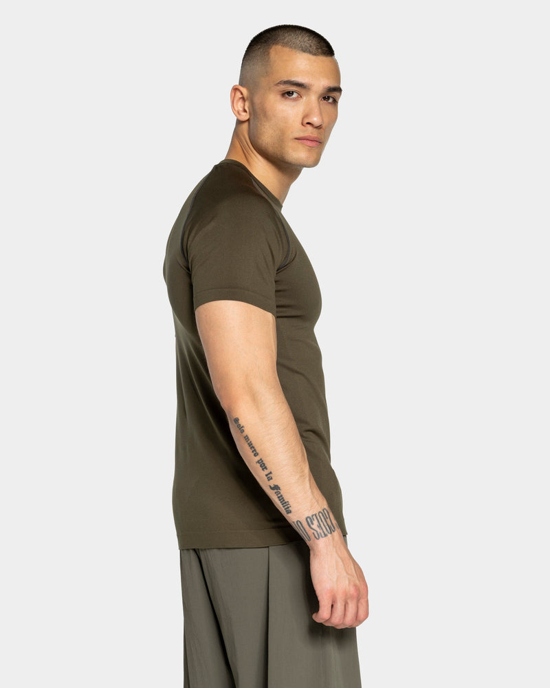 T-shirt Workout sans coutures « Olive »