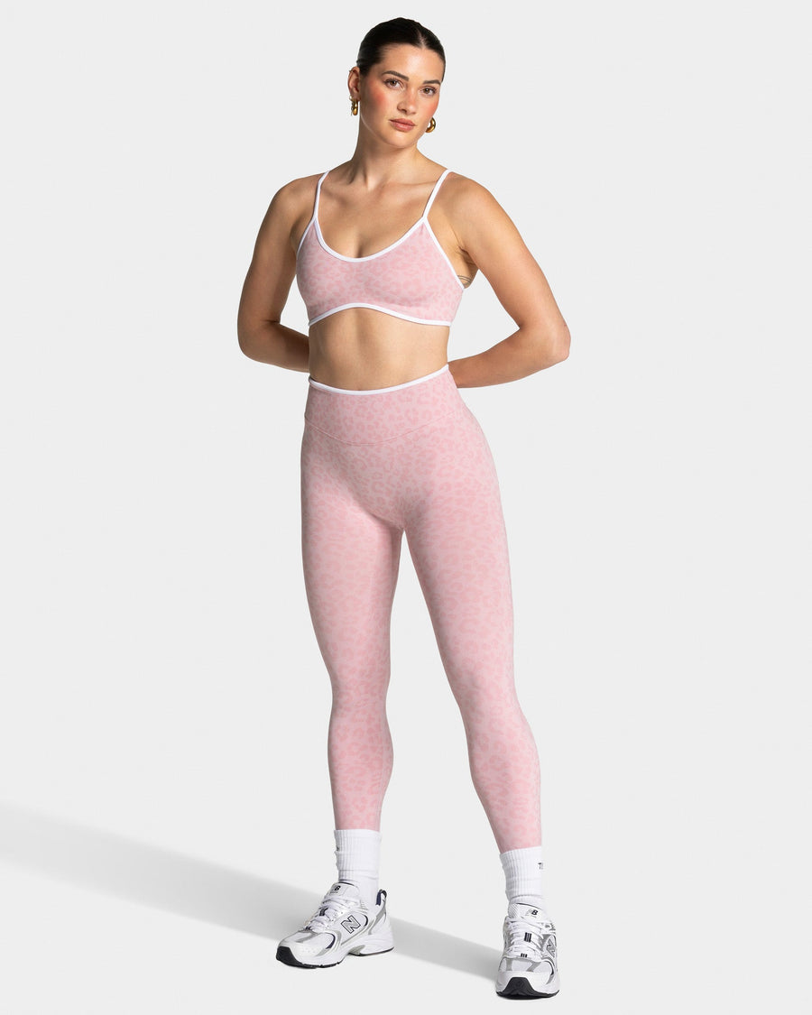 Legging Sculpt Scrunch Contrastline « léopard rose »