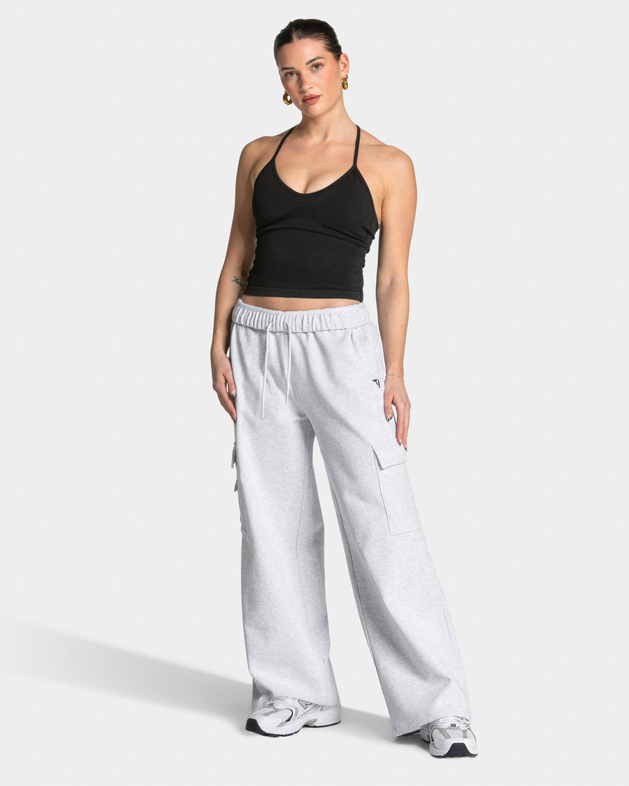 Wide Leg Lift Cargo pantalon de jogging "Blanc chiné"