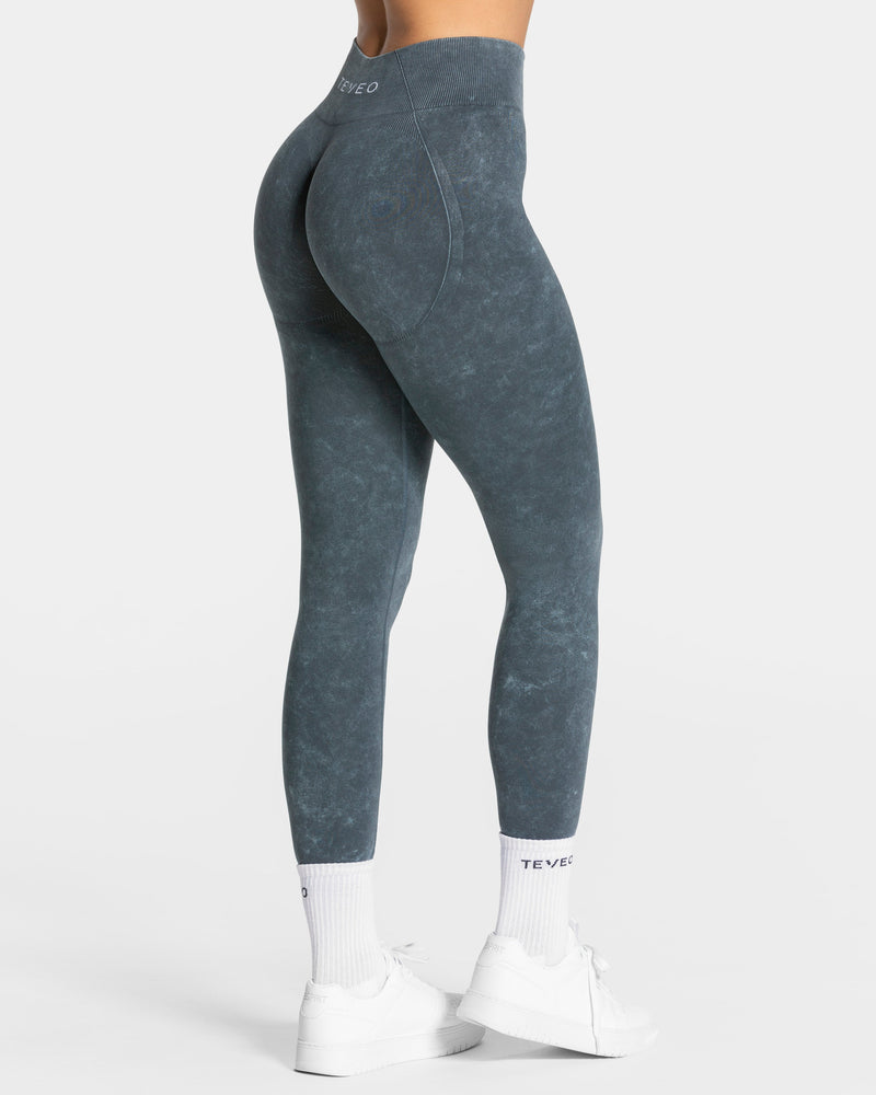 Legging Acid Covert scrunch « bleu marine »