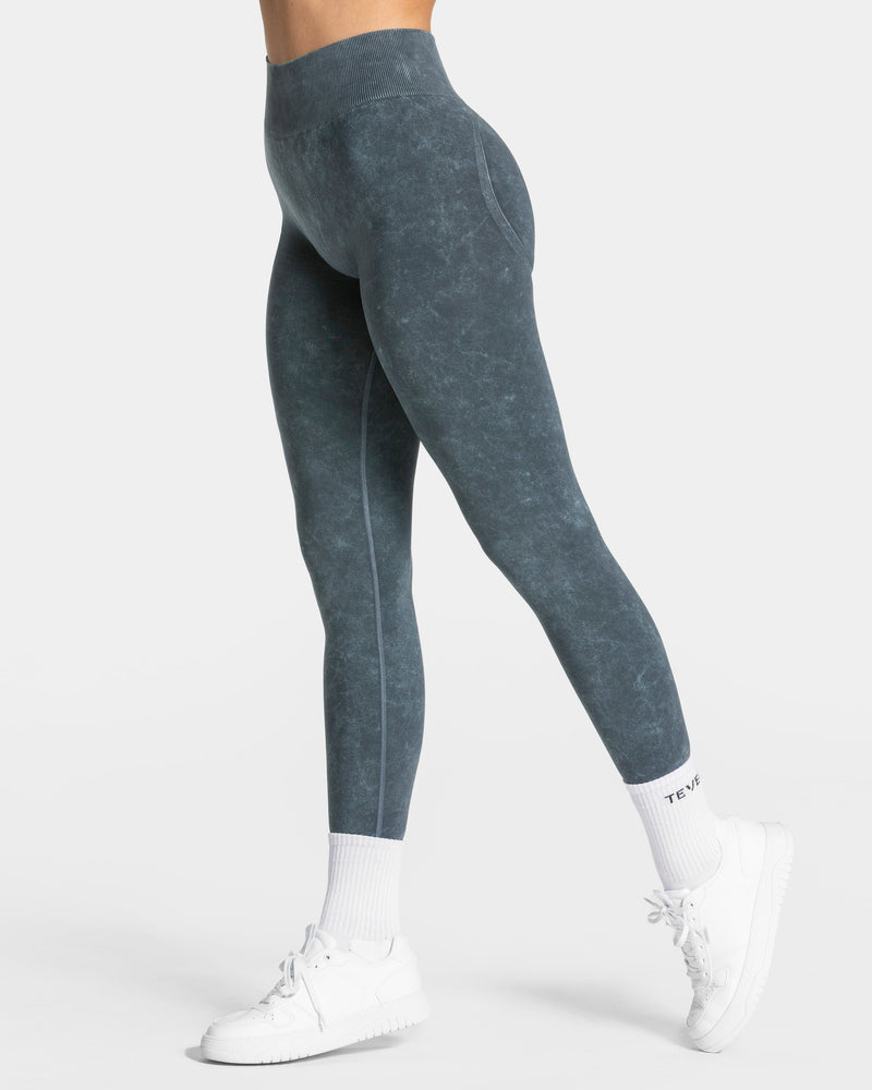 Legging Acid Covert scrunch « bleu marine »