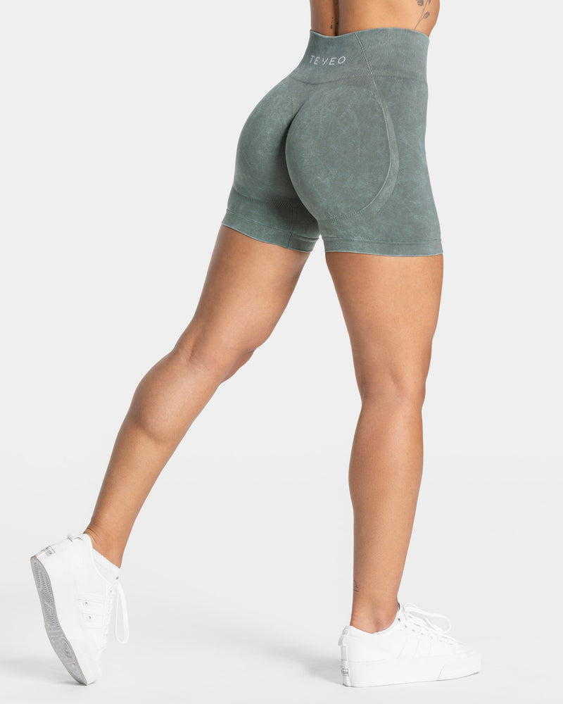 Short Acid Covert scrunch « Basil »