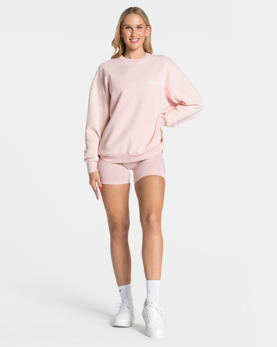 Sweat-shirt Acid Oversized « rose »