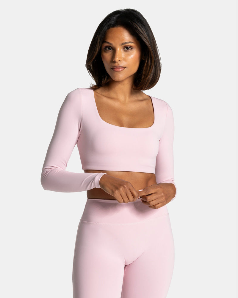 Haut court à manches longues Allrounder « rose »