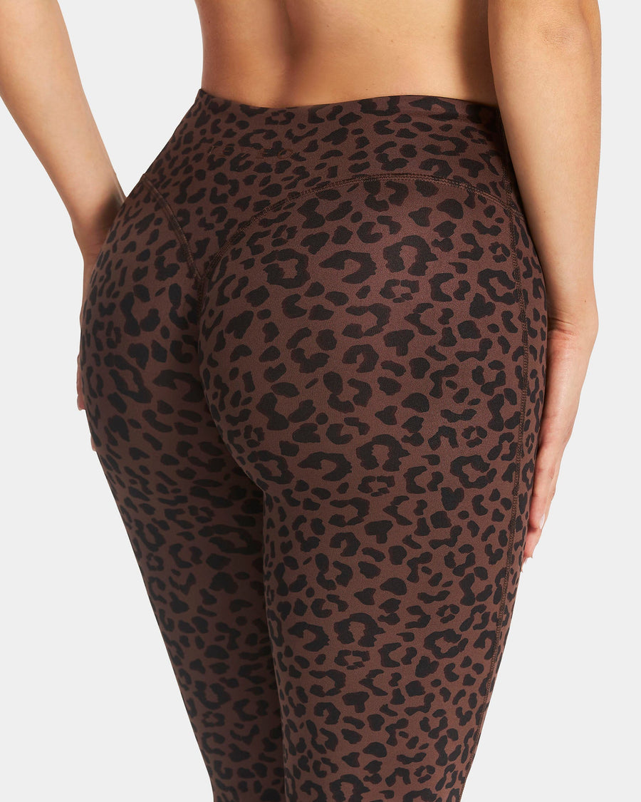 Legging évasé standard Allrounder « Léopard Walnut »