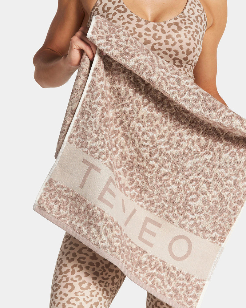 Serviette de sport « Léopard Cream »