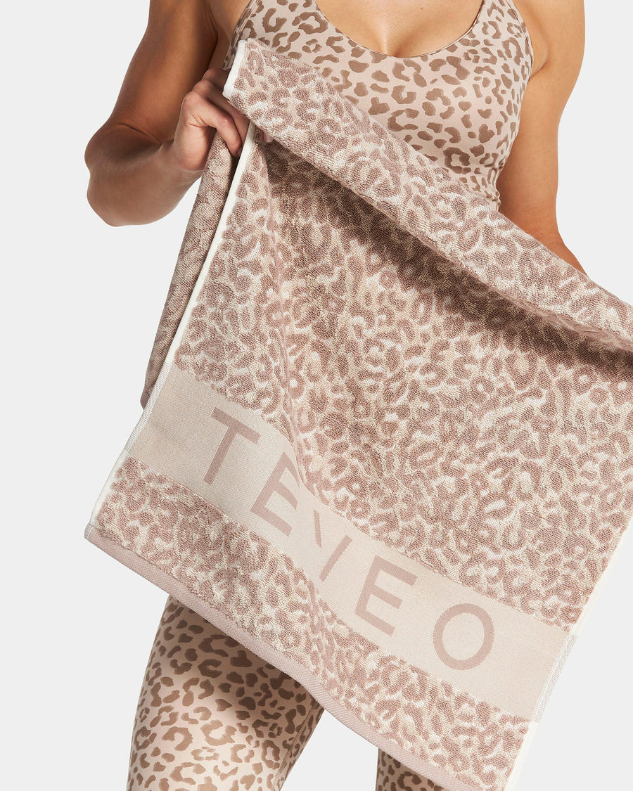 Serviette de sport « Léopard Cream »