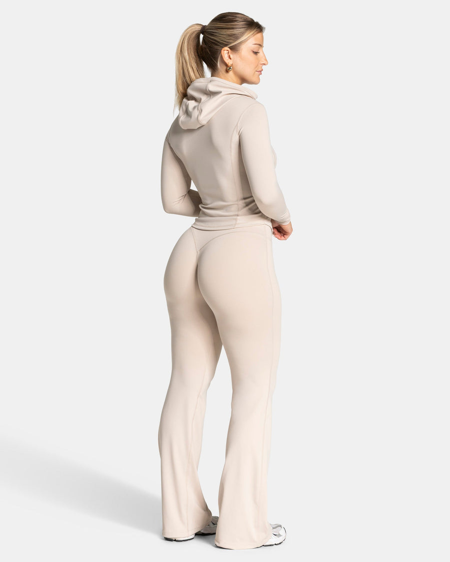 Veste de sport zippée sculptante à capuche Allrounder « Cream/Gold »