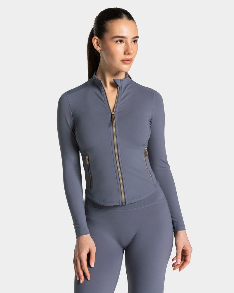 Veste de sport zippée sculptante Allrounder « Titan - doré »