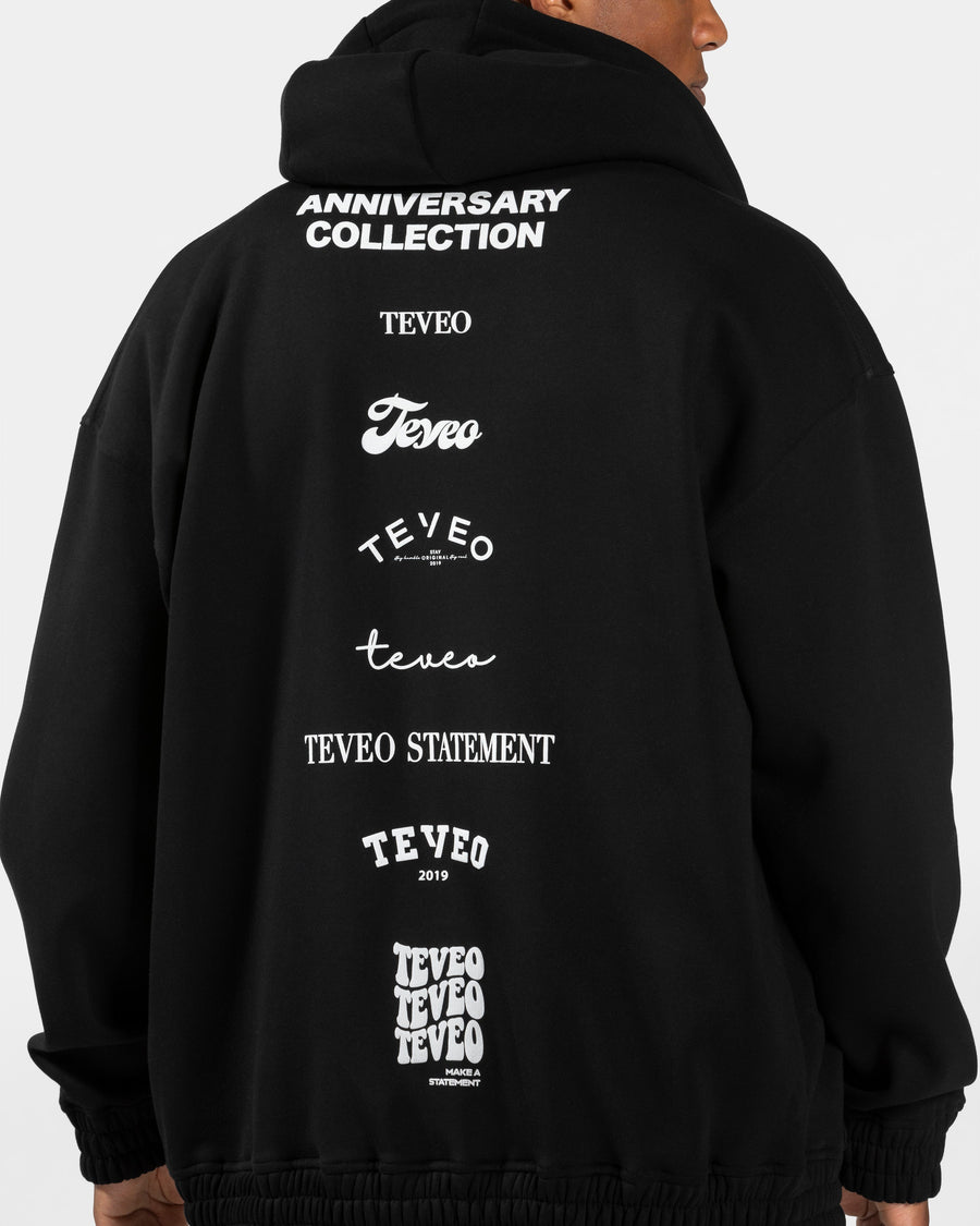 Veste de sport zippée oversize Anniversary « noir »