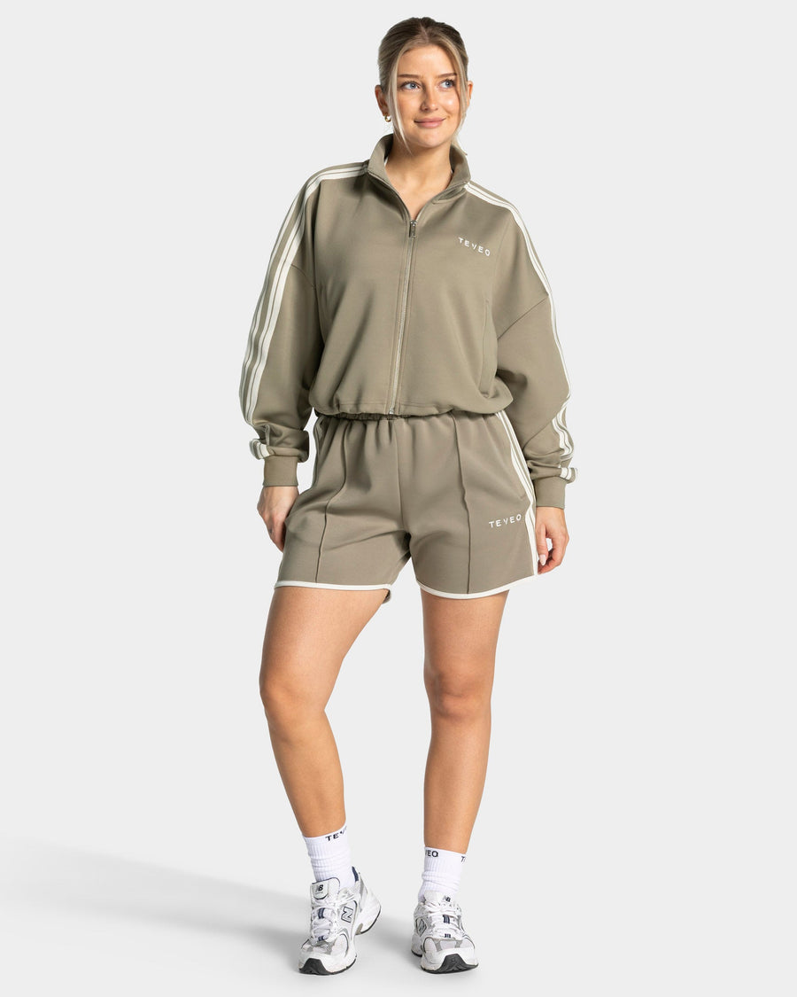 Veste de sport zippée et courte Club « kaki »