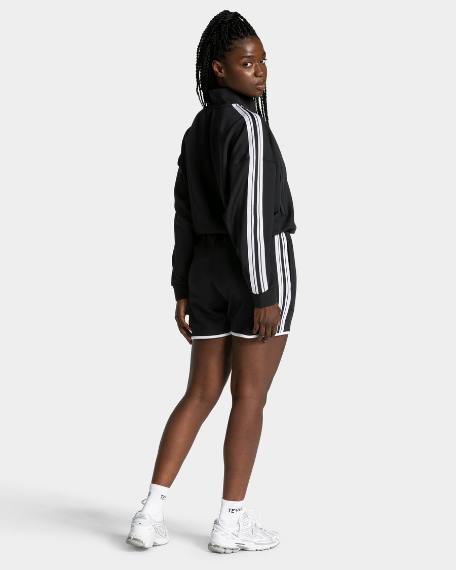 Veste de sport zippée Cropped Club « noire »