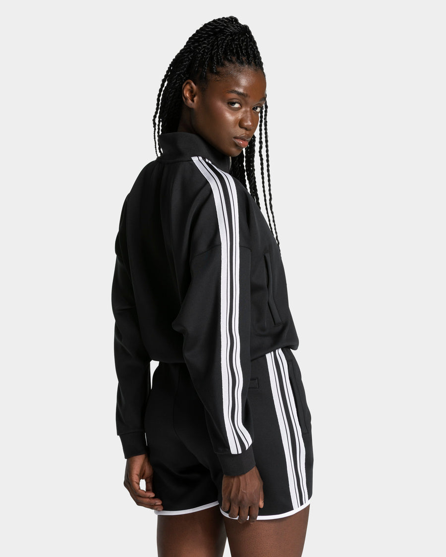 Veste de sport zippée Cropped Club « noire »
