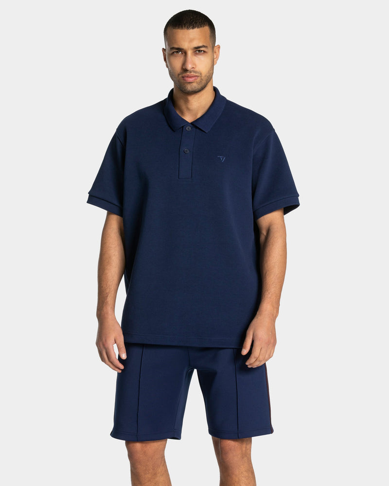 Polo oversize Club « Bleu foncé »
