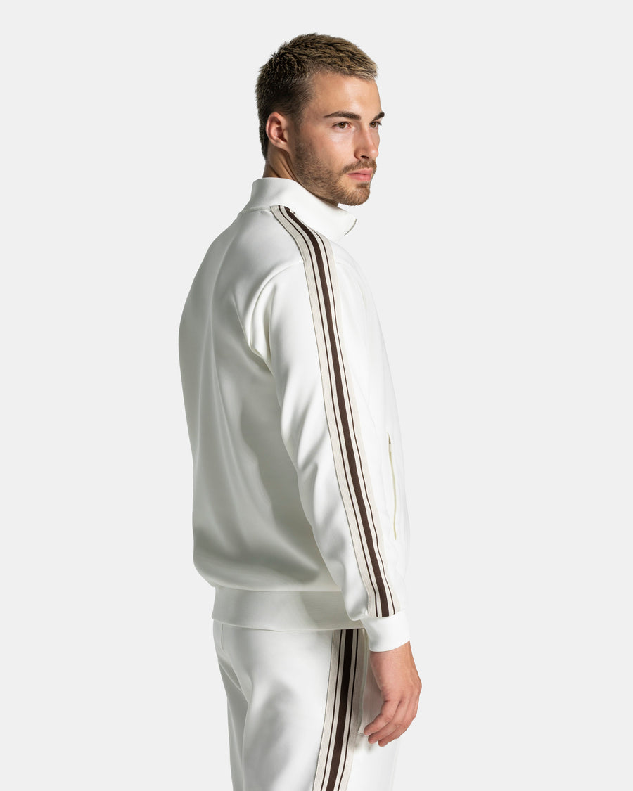 Veste zippée Club « blanc cassé »