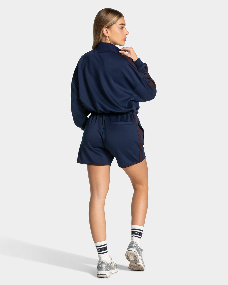 Veste de sport zippée et courte Club « Bleu foncé »