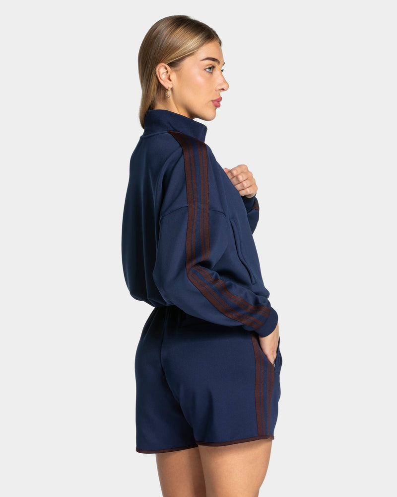 Veste de sport zippée et courte Club « Bleu foncé »