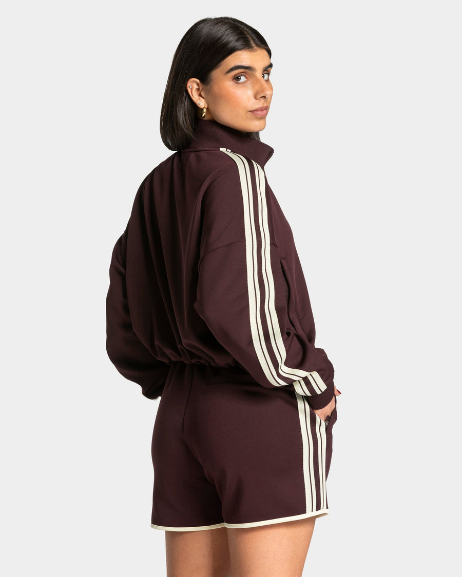 Veste de sport zippée et courte Club « Merlot »