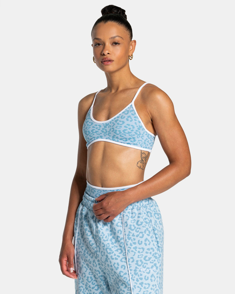 Brassière Contrastline « Léopard bleu layette »