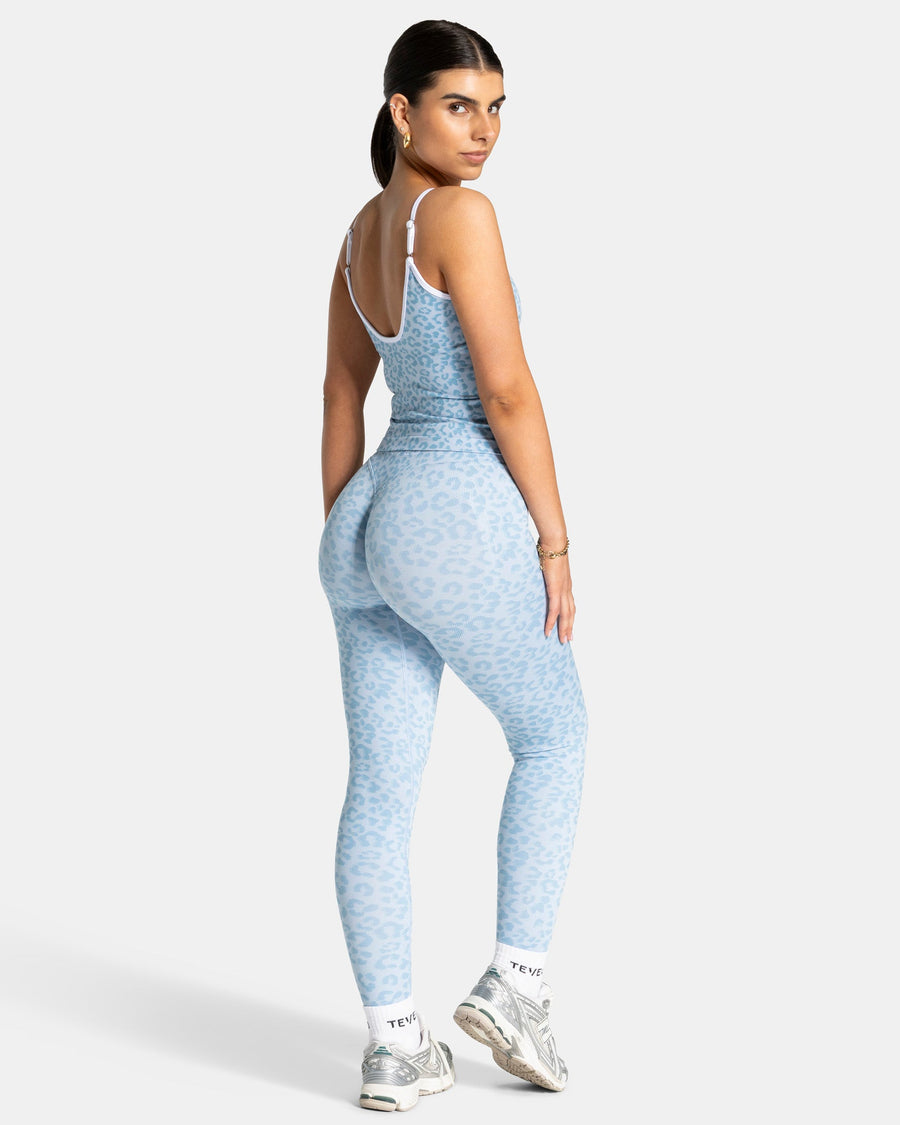 Legging Sculpt Scrunch Contrastline « Léopard bleu layette »