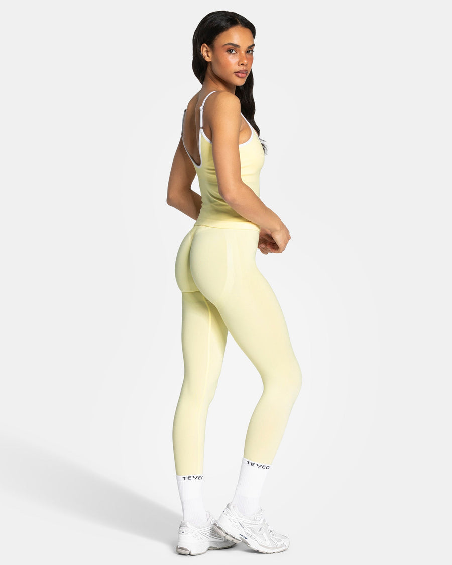Legging Sculpt Scrunch Contrastline « Butter Yellow »