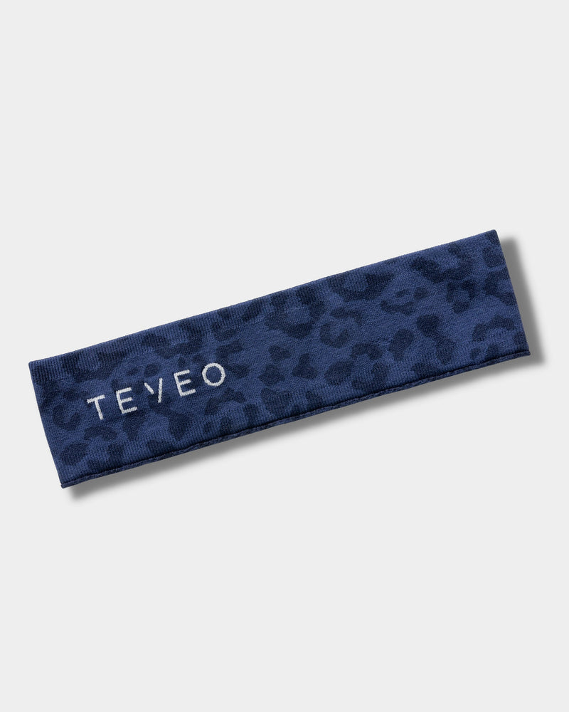 Bandeau Contrastline « Léopard bleu foncé »