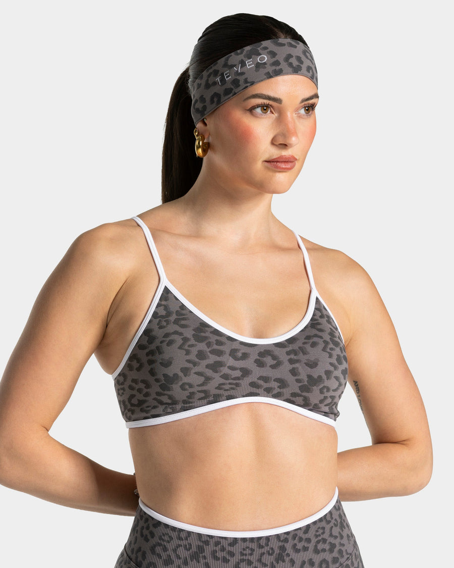 Bandeau Contrastline « léopard graphite »