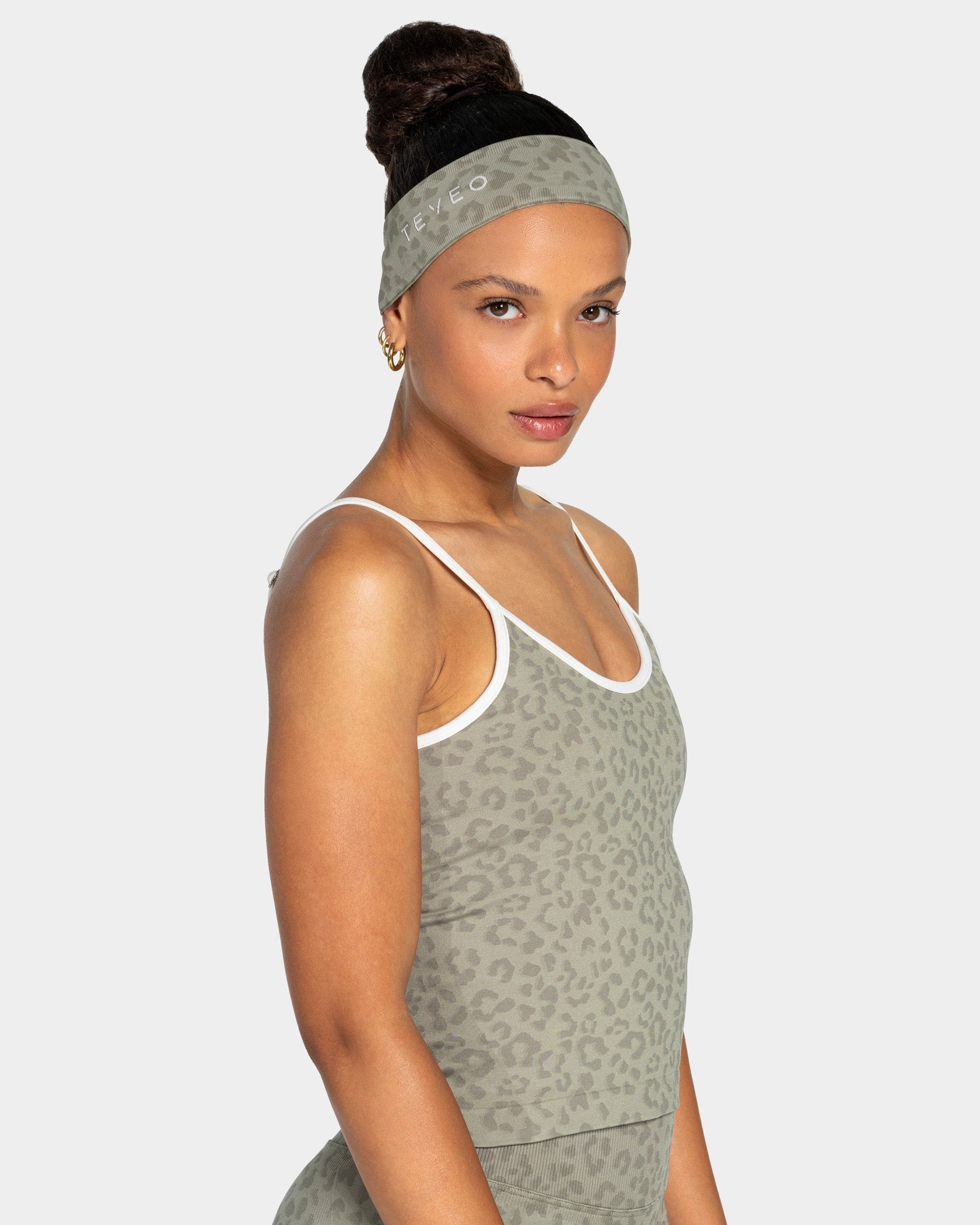 Bandeau Contrastline « Léopard kaki »