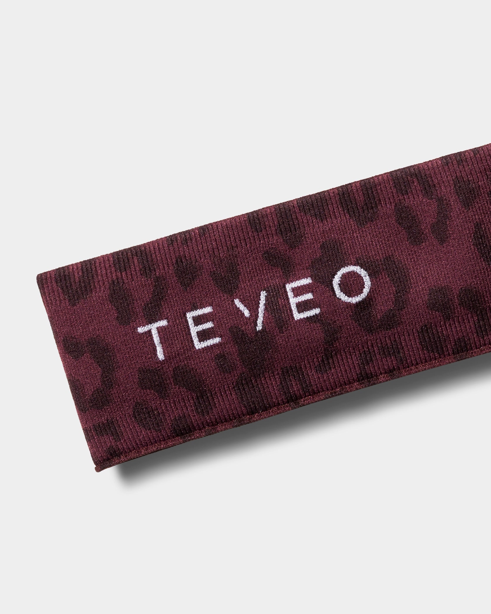 Bandeau Contrastline « léopard Merlot »