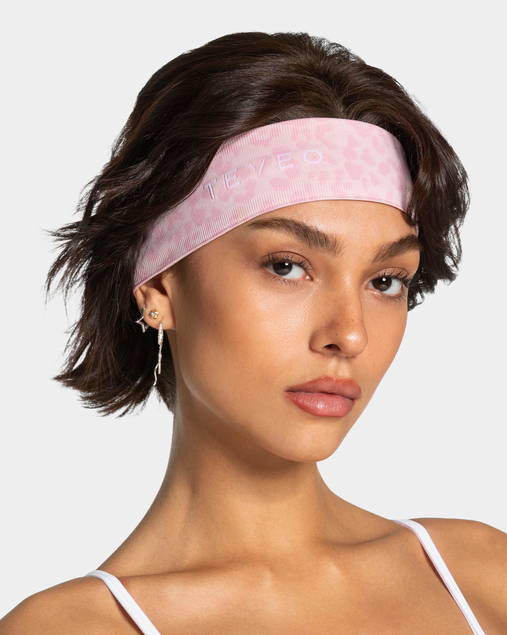 Bandeau Contrastline « léopard rose »