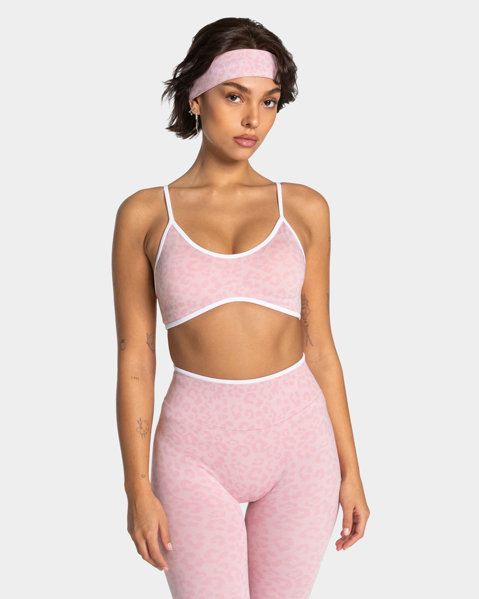 Bandeau Contrastline « léopard rose »