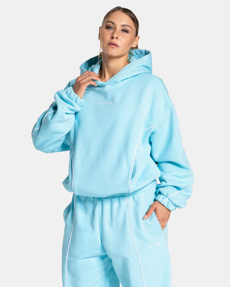 Sweat à capuche Contrastline « Arctic Blue »