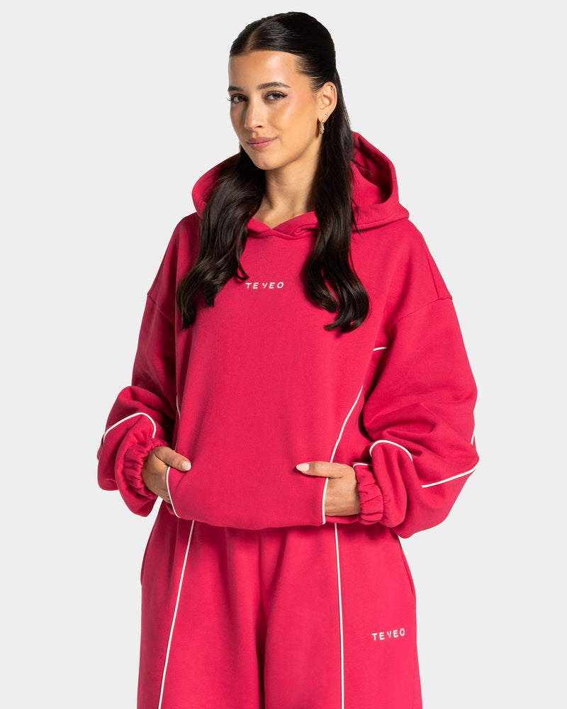Sweat à capuche Contrastline « Berry »