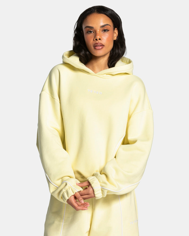 Sweat à capuche Contrastline « Butter Yellow »