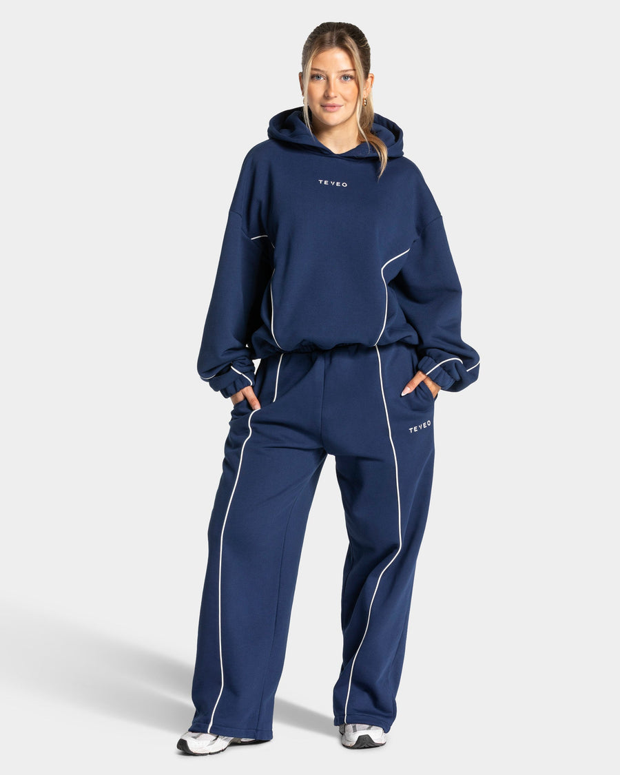 Sweat à capuche Contrastline « Bleu foncé »