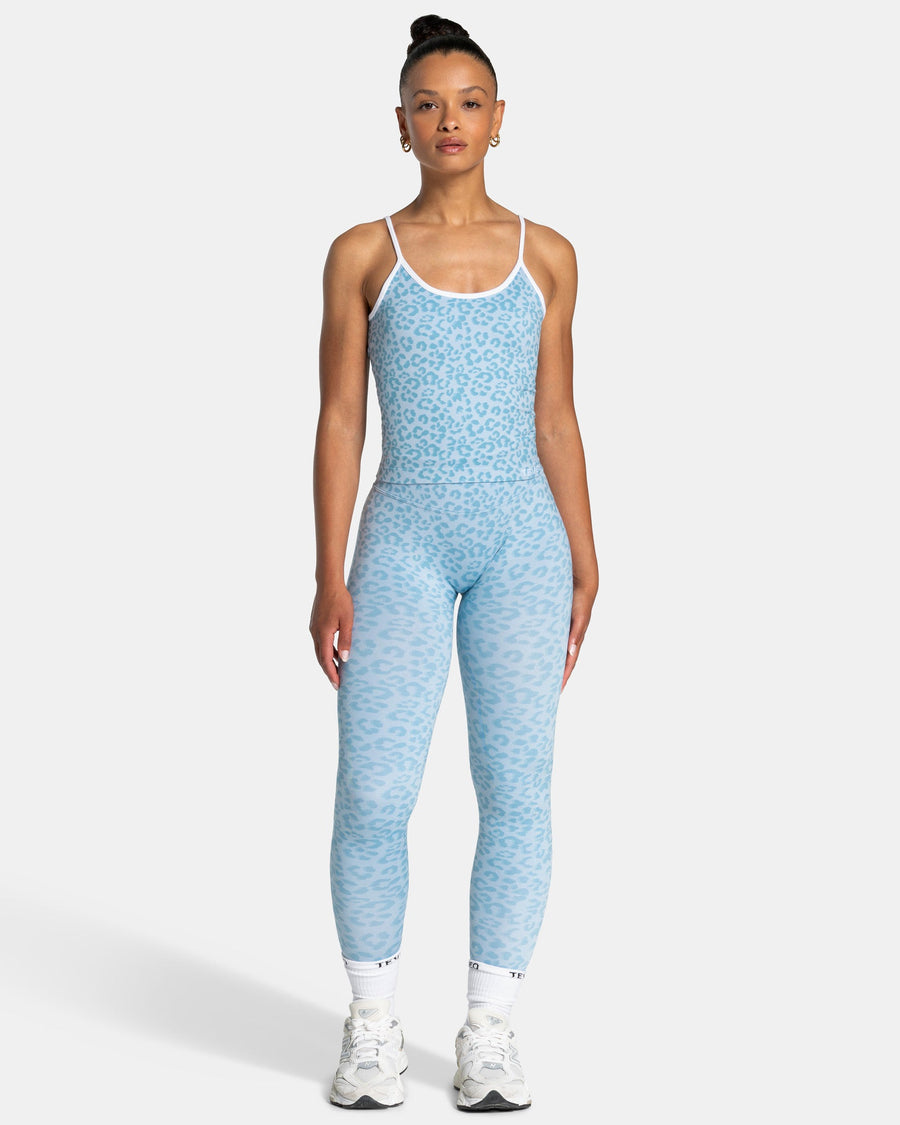 Legging Contrastline « Léopard bleu layette »