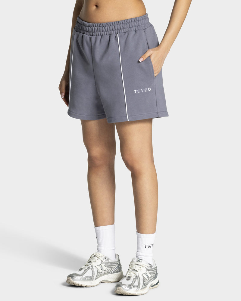 Short oversize Contrastline « argenté »
