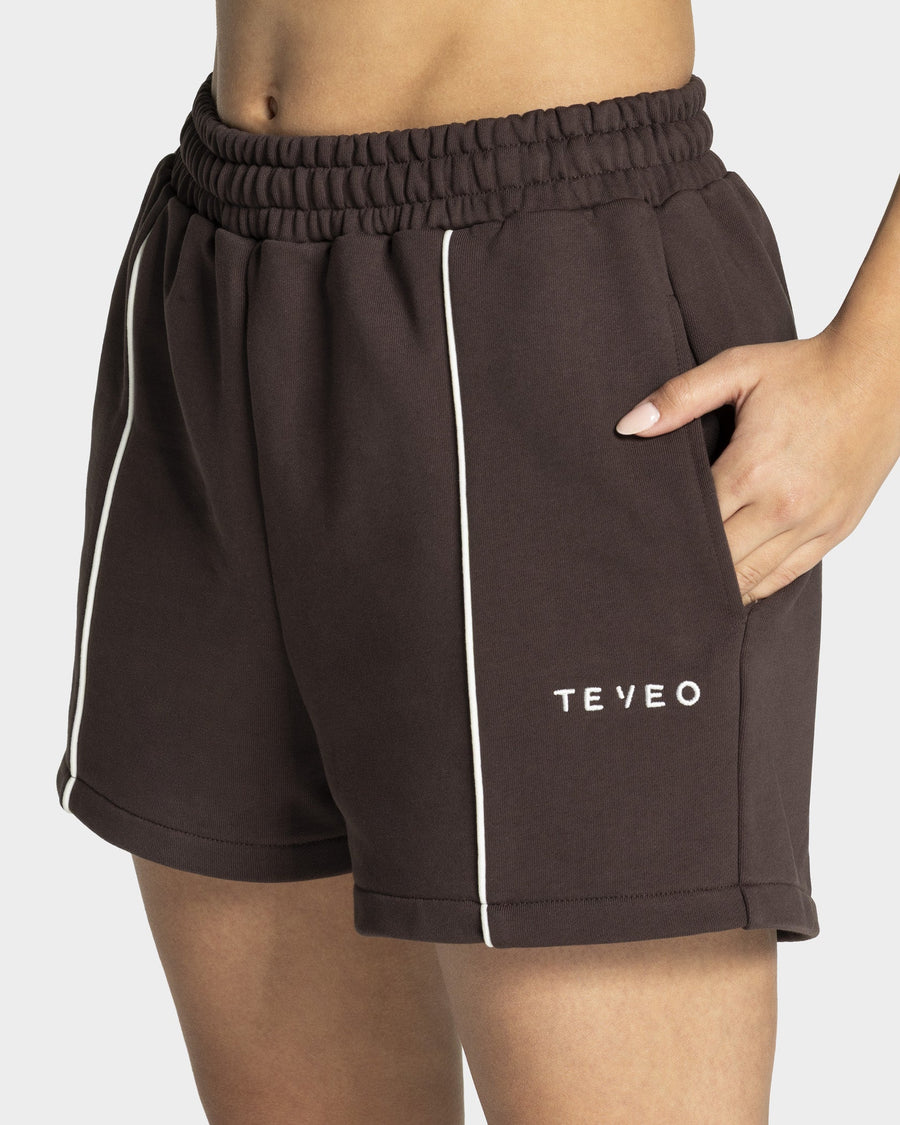 Short oversize Contrastline « Espresso »