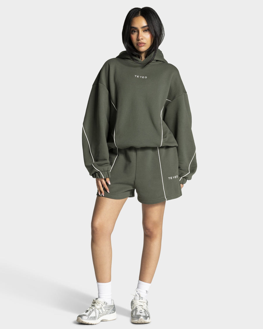 Short oversize Contrastline « kaki »