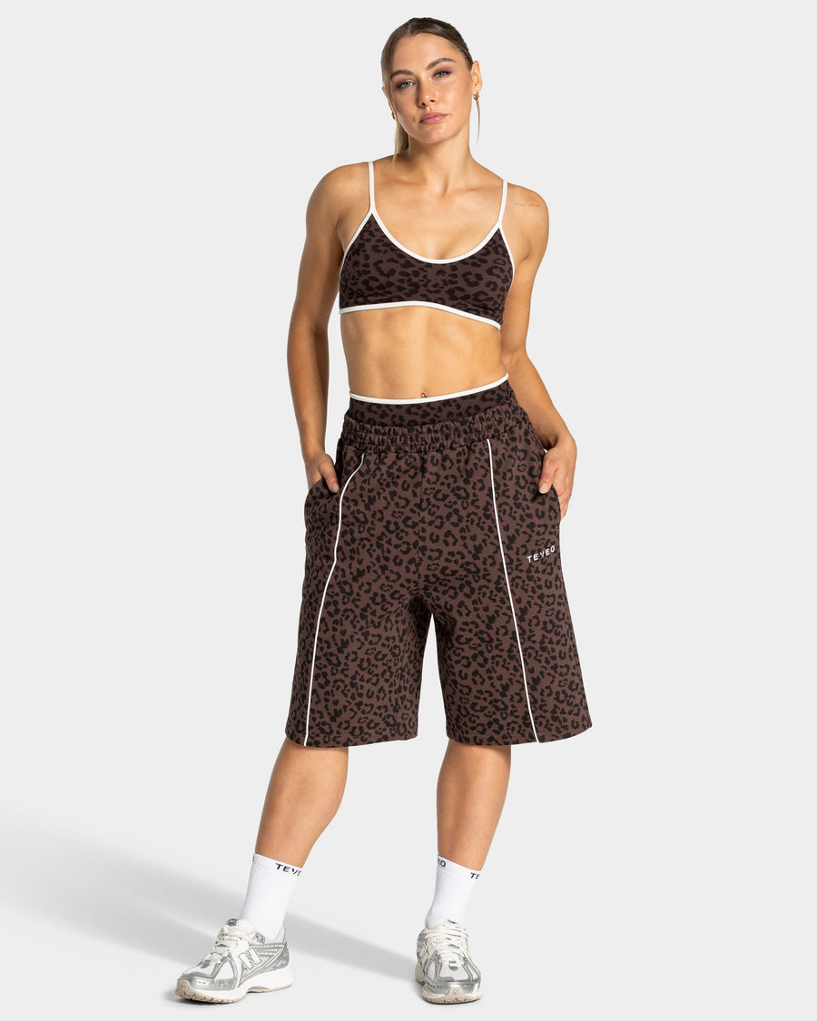 Jort oversize Contrastline « Léopard Espresso »