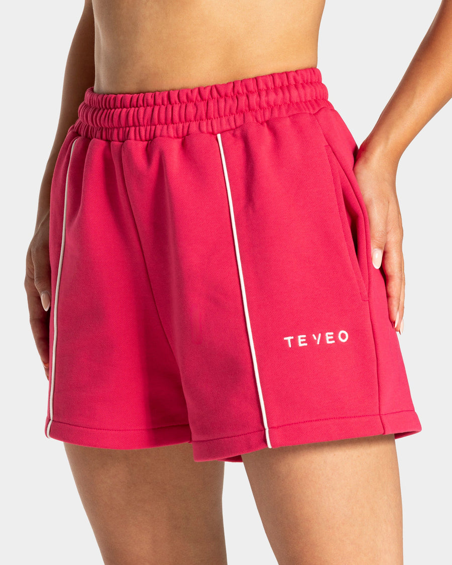 Short oversize Contrastline « Berry »