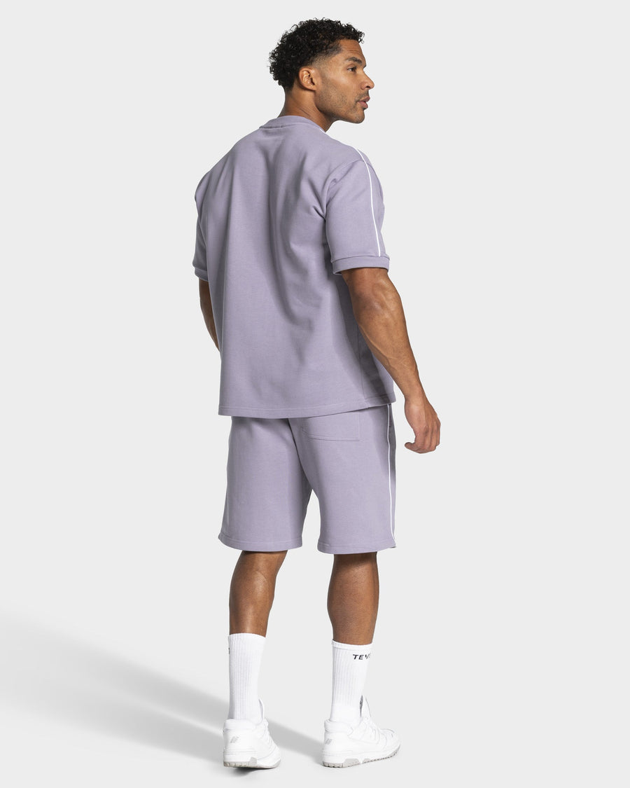 T-shirt oversize Contrastline « Lavande »
