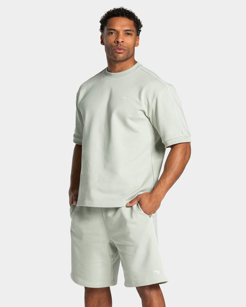 T-shirt oversize Contrastline « Pistache »