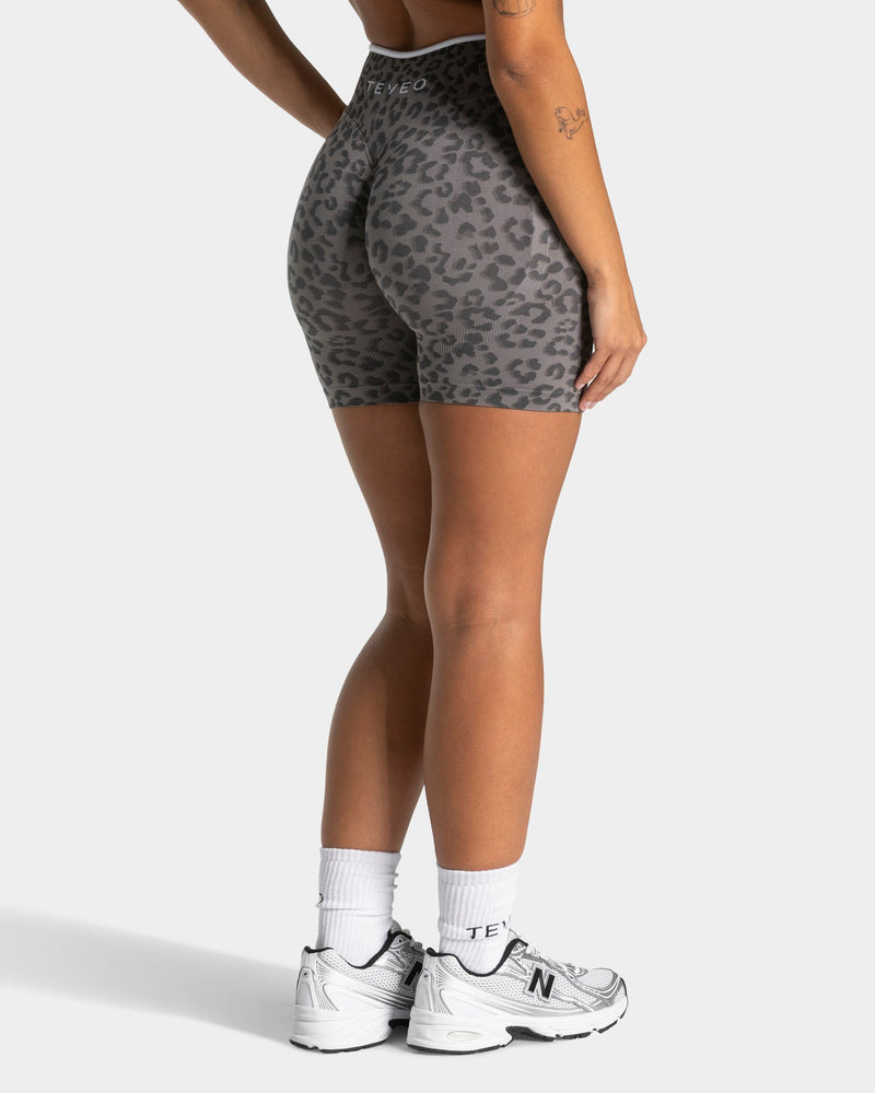 Short Sculpt Scrunch Contrastline « léopard graphite »