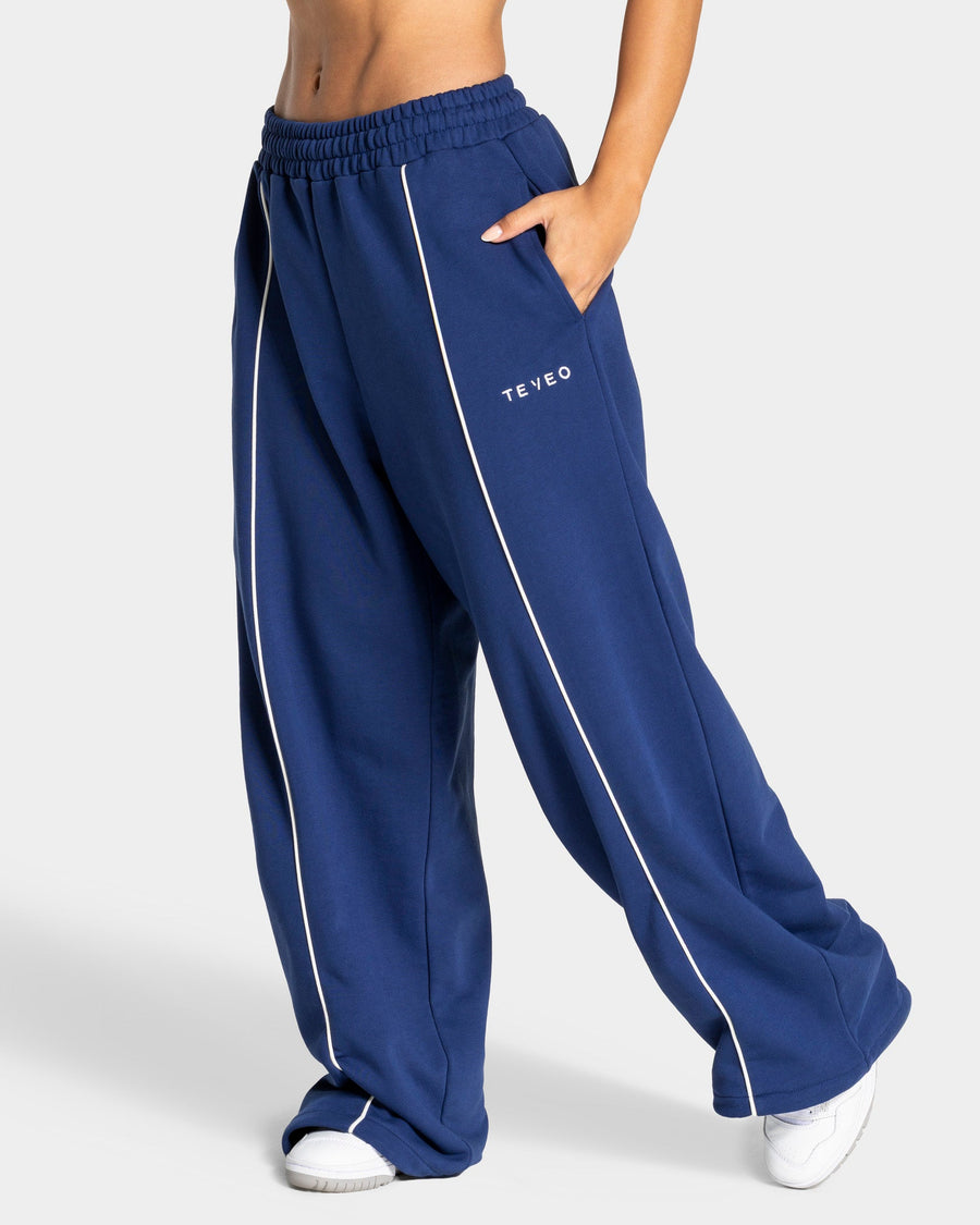 Pantalon de jogging Wide Leg Contrastline « indigo »