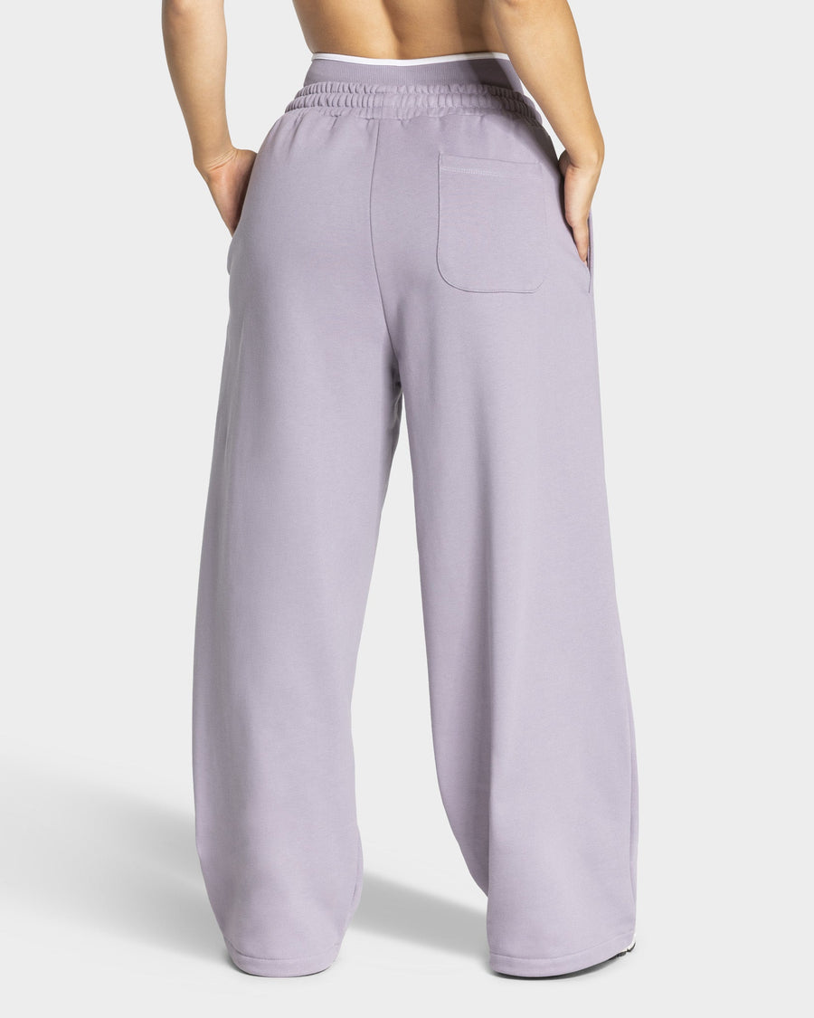 Pantalon de jogging Wide Leg Contrastline « Lavande »