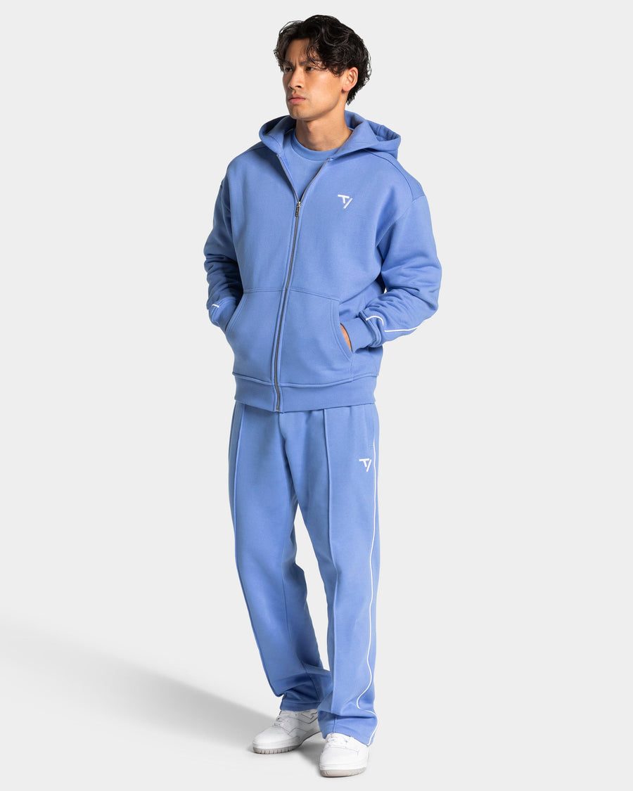 Pantalon de jogging Straight Leg Contrastline « Azure »