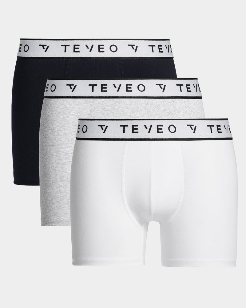 Boxer (lot de 3) Core « Gris chiné/Midnight/blanc »