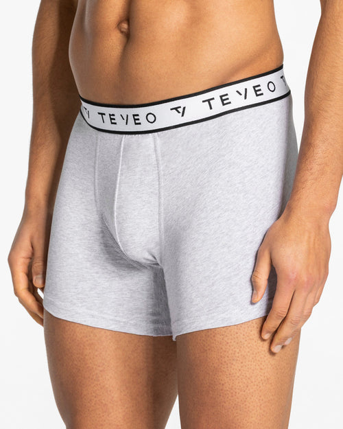 Boxer (lot de 3) Core « Gris chiné/Midnight/blanc »